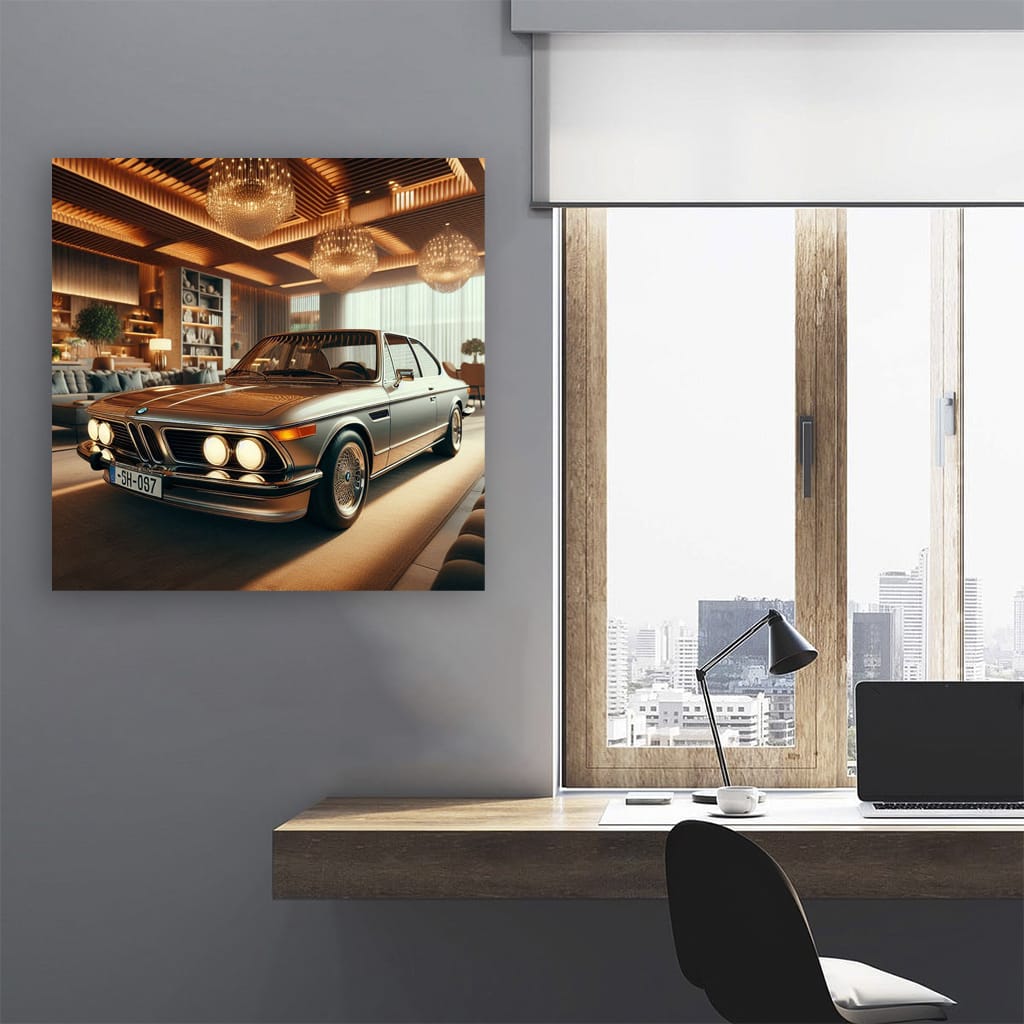 Bmw Coupe Old Luxury Life Wall Art