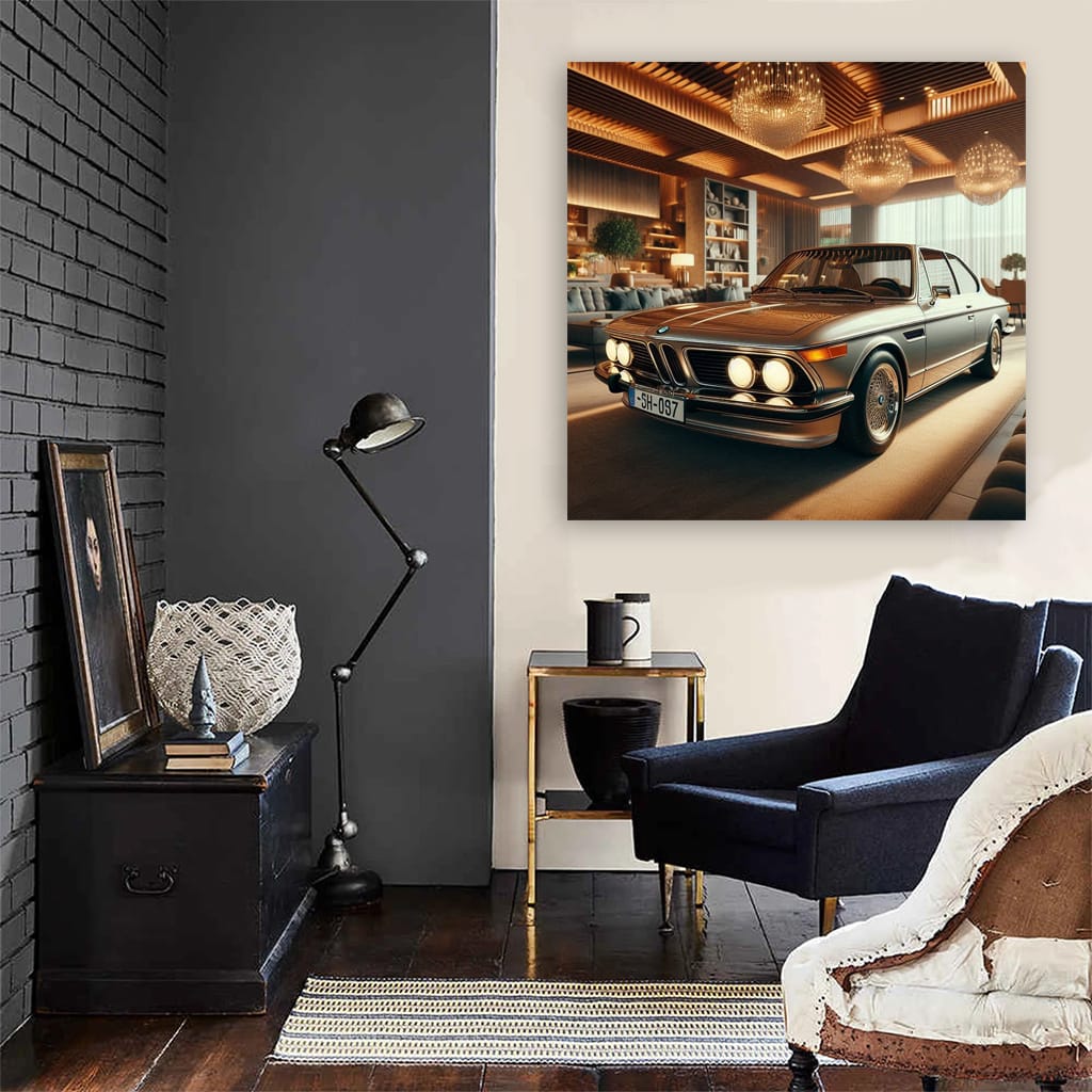 Bmw Coupe Old Luxury Life Wall Art