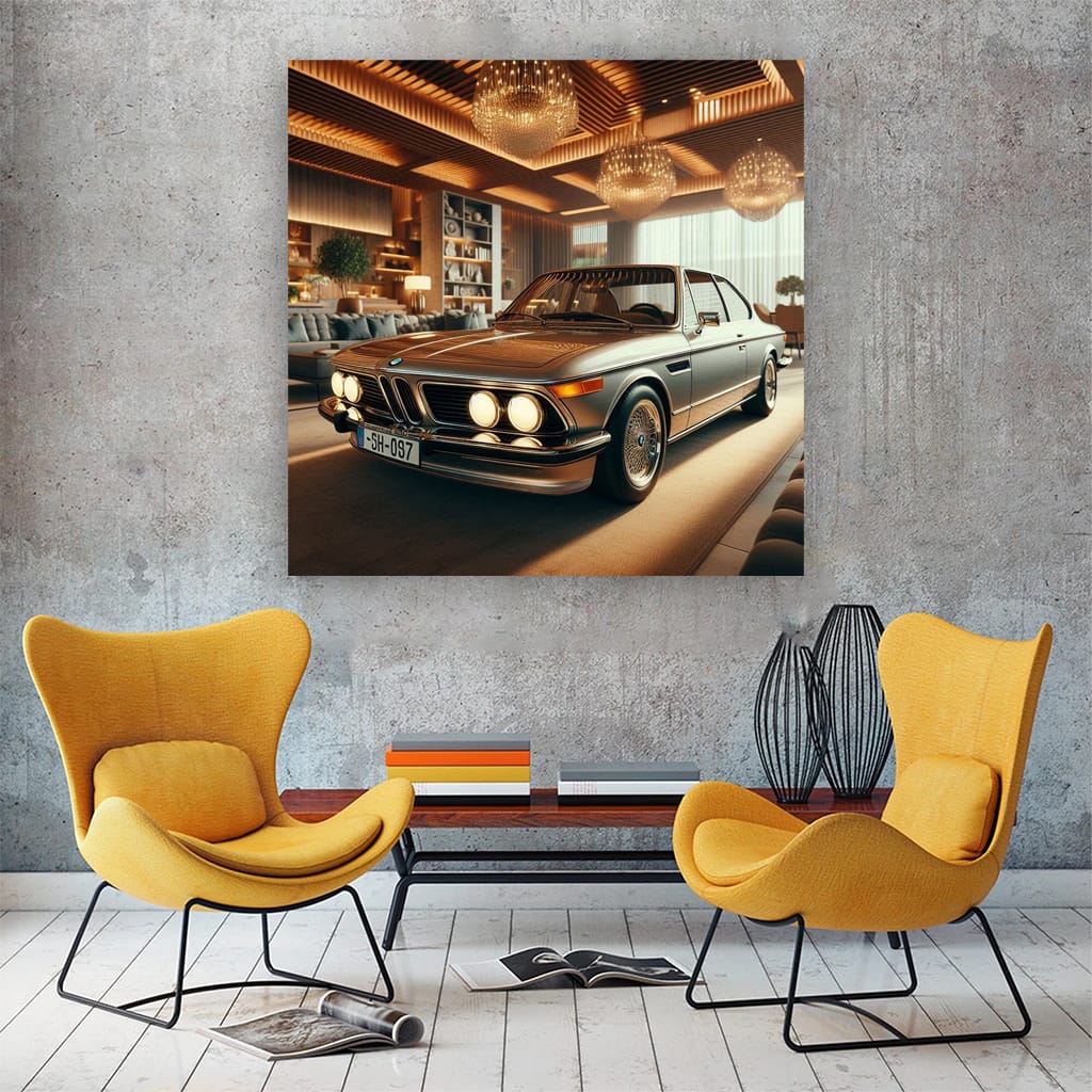 Bmw Coupe Old Luxury Life Wall Art