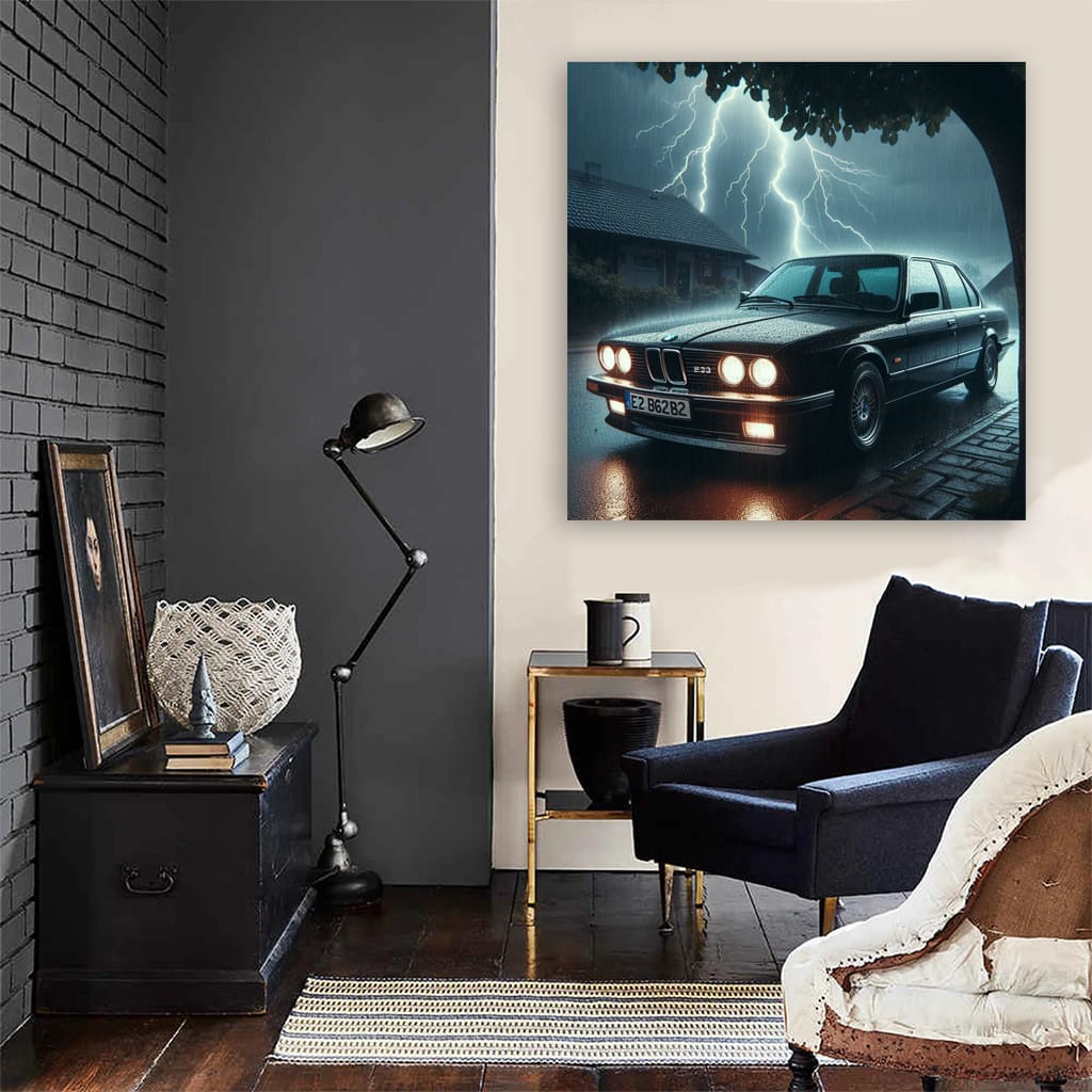 Bmw E30 Thunderstorm Wall Art