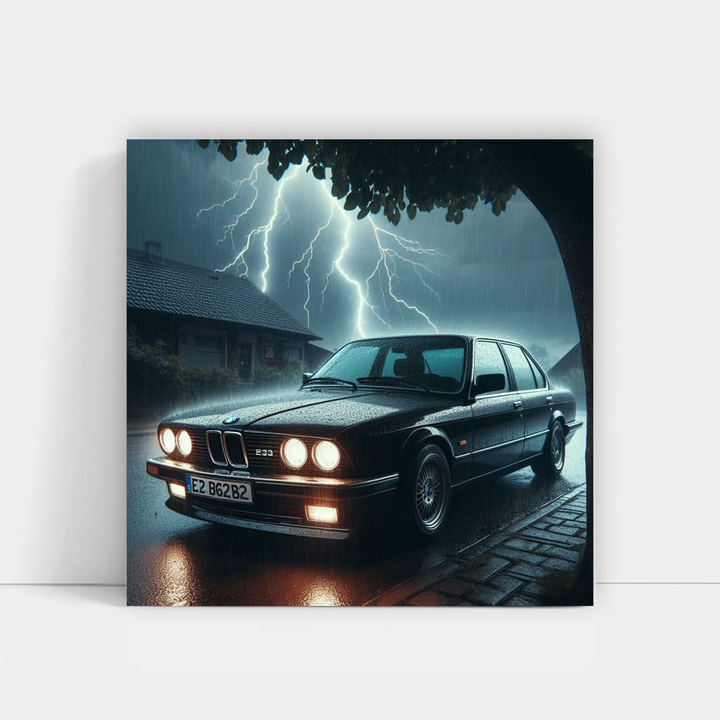 Bmw E30 Thunderstorm Wall Art