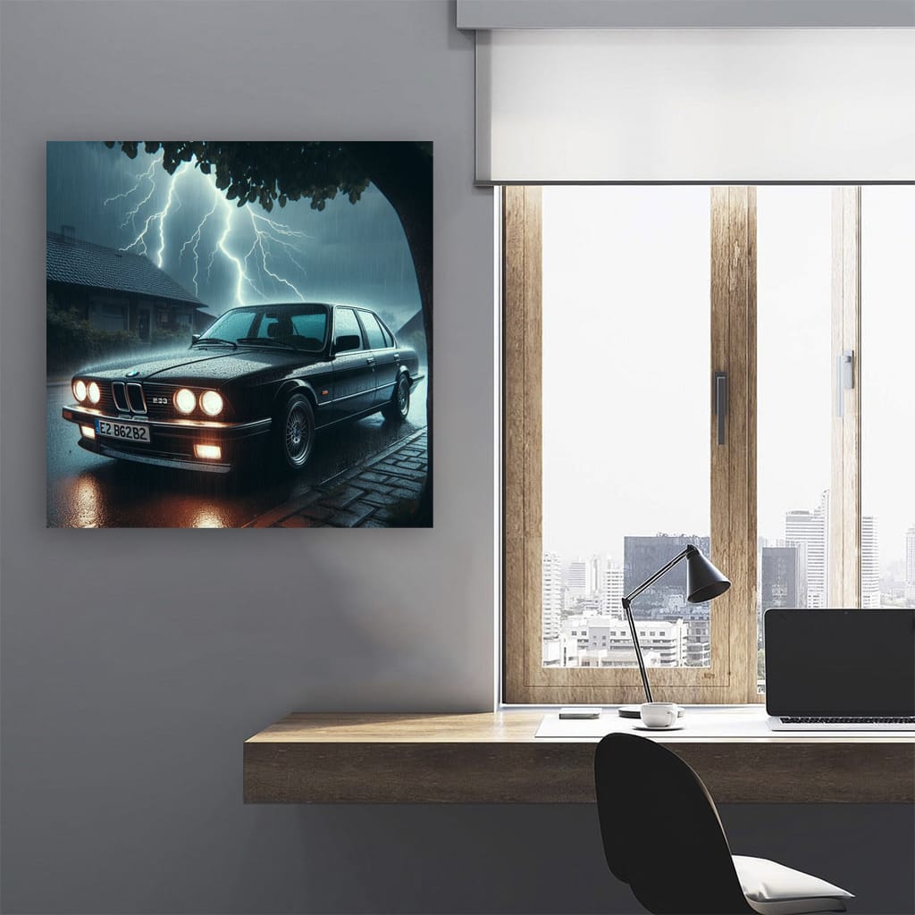 Bmw E30 Thunderstorm Wall Art