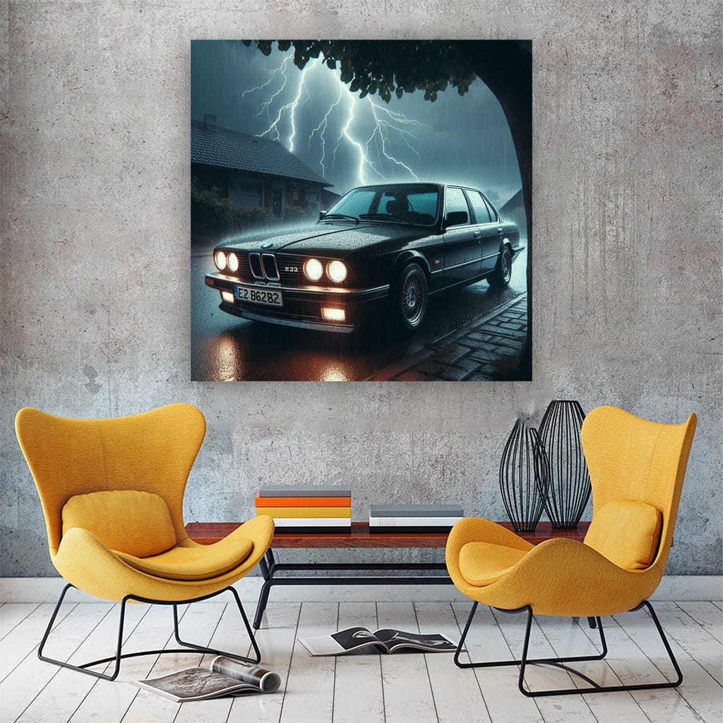 Bmw E30 Thunderstorm Wall Art