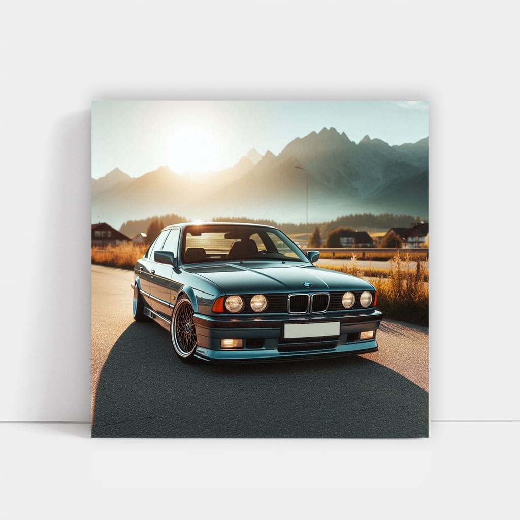 BMW E34 in Bright Weather - Classic Elegance and Power