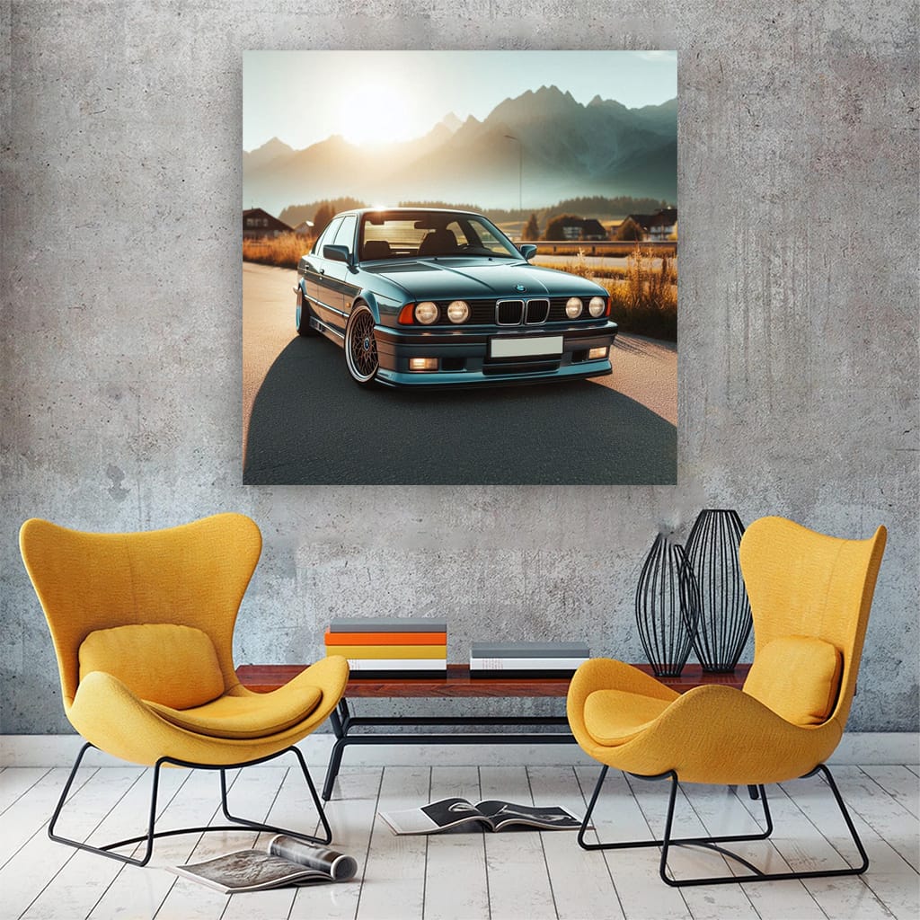 Bmw E34 Sunny Weather Wall Art