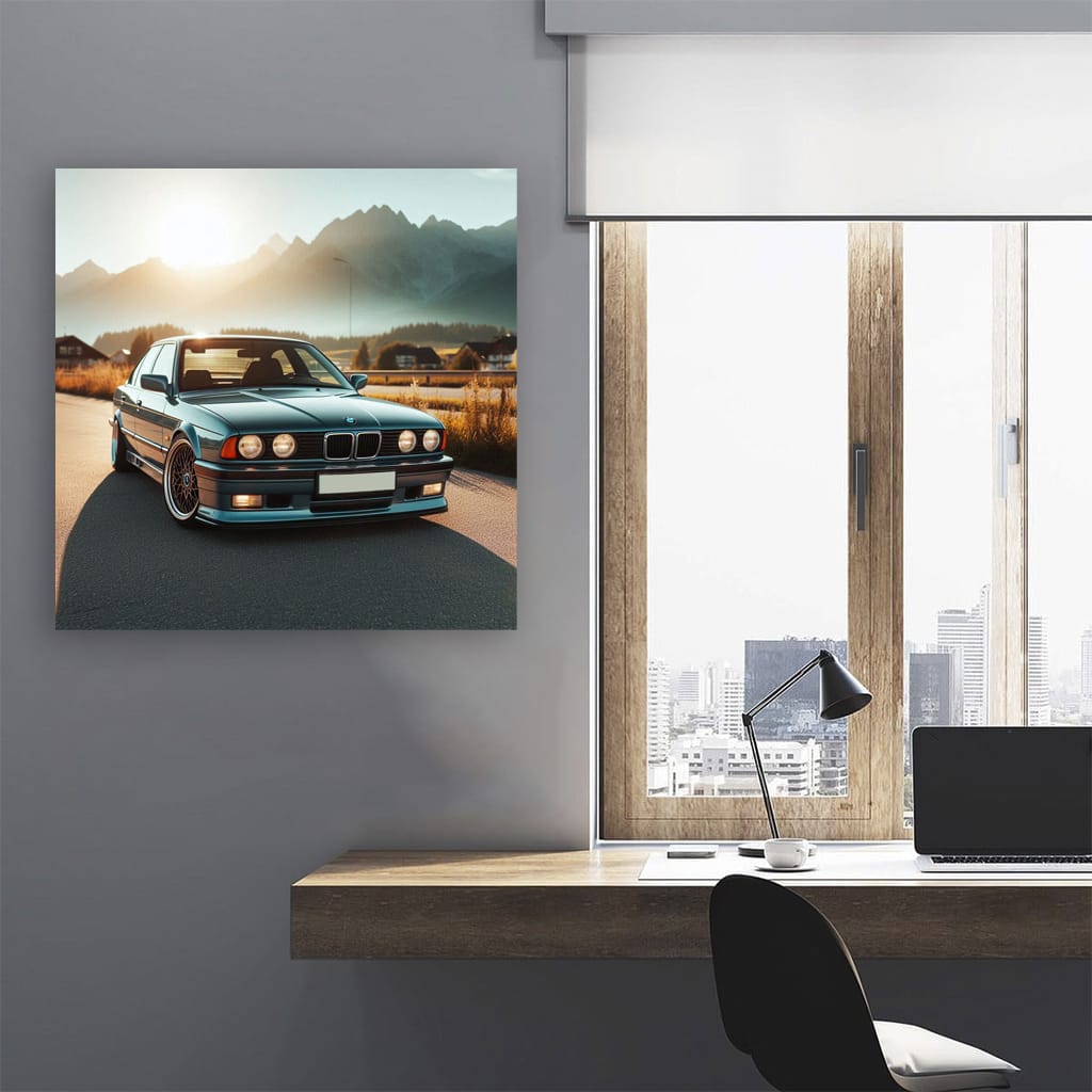 Bmw E34 Sunny Weather Wall Art