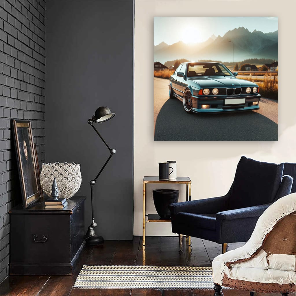 Bmw E34 Sunny Weather Wall Art