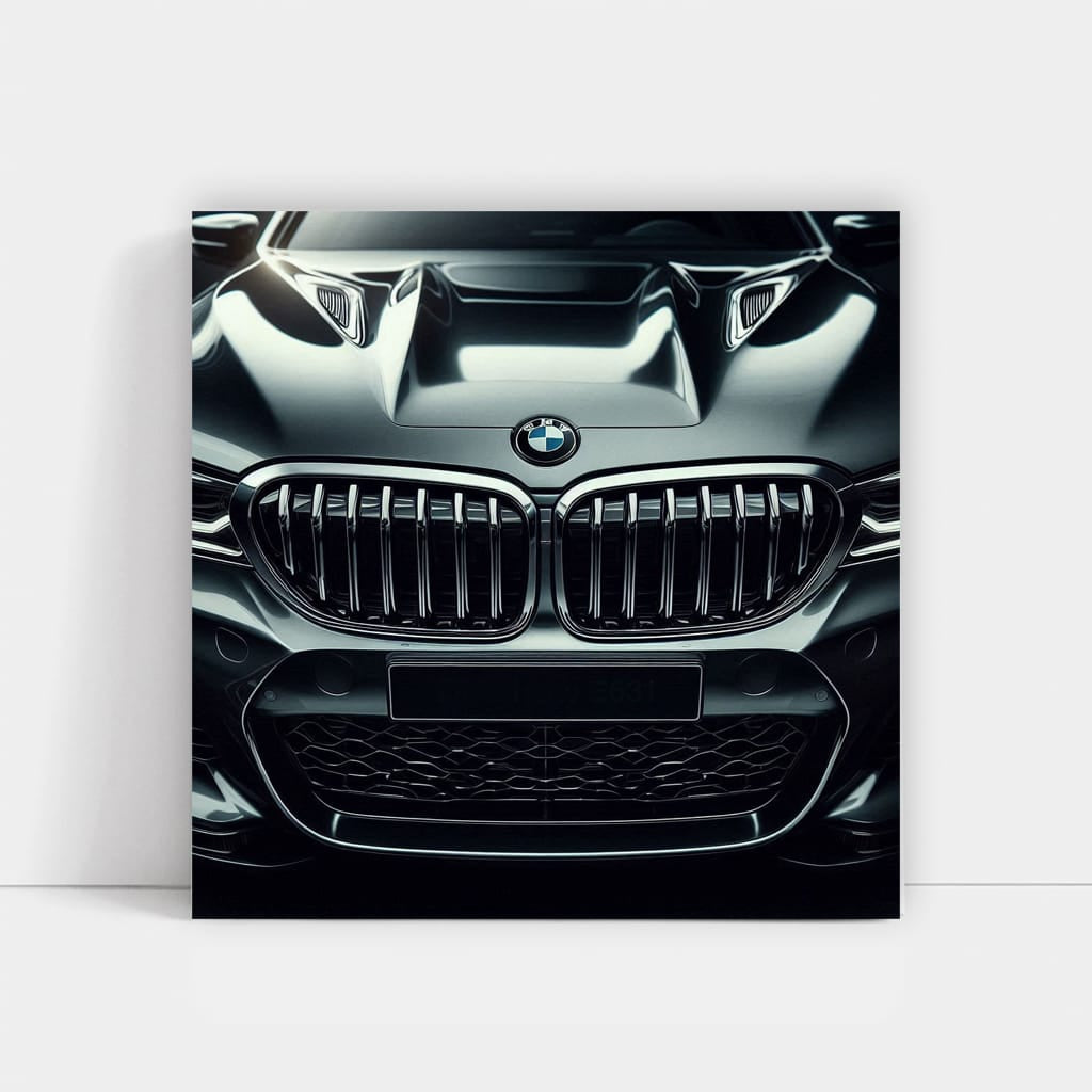 Bmw Face Front Bla Wall Art