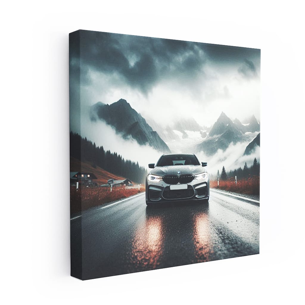 Bmw Gray Overcast Weather Wall Art