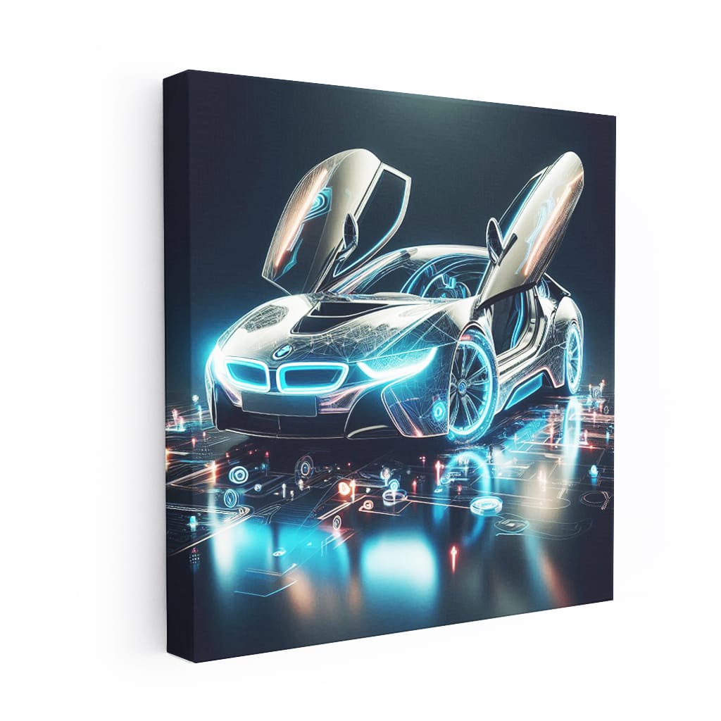 Bmw I8 Absctract Wall Art