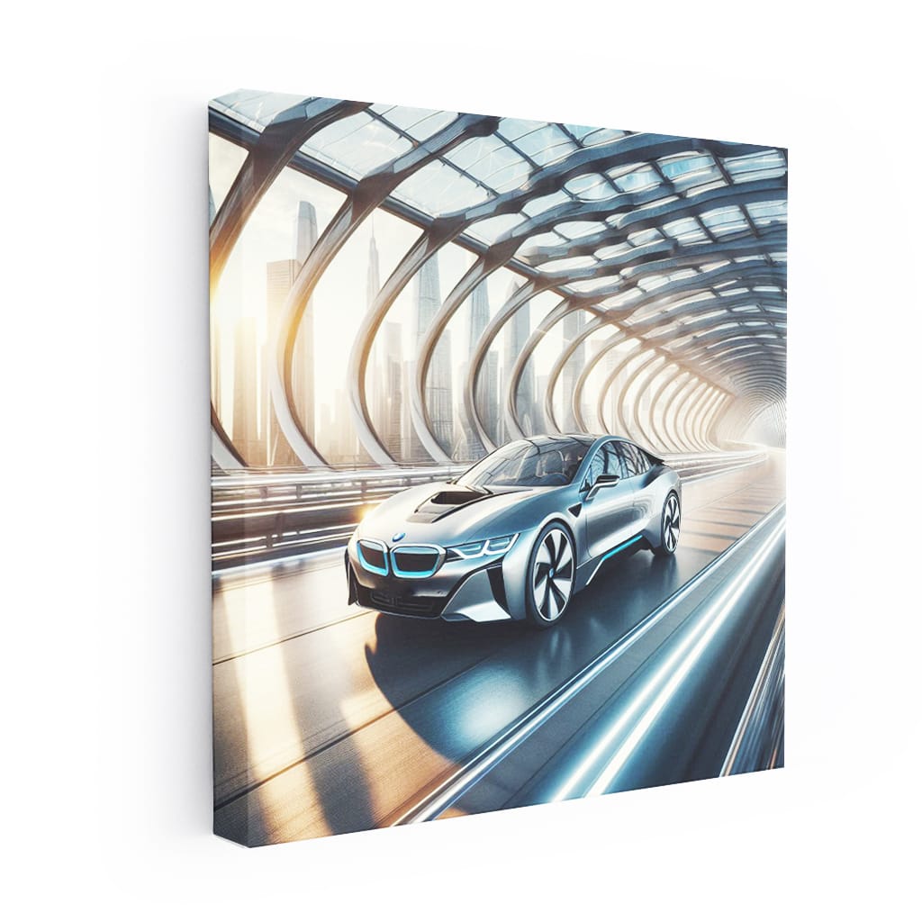 Bmw I8 Bridge Wall Art