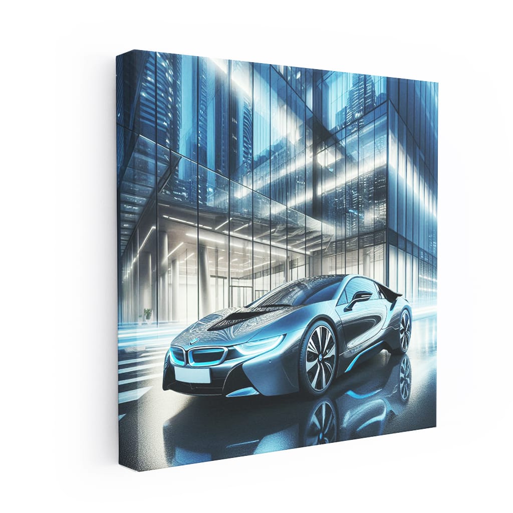 Bmw I8 Building Wall Art