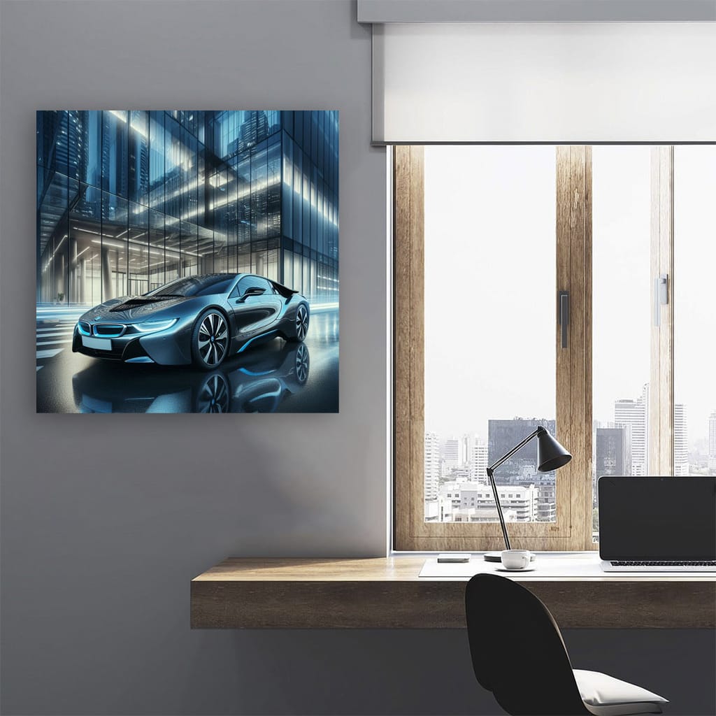 Bmw I8 Building Wall Art