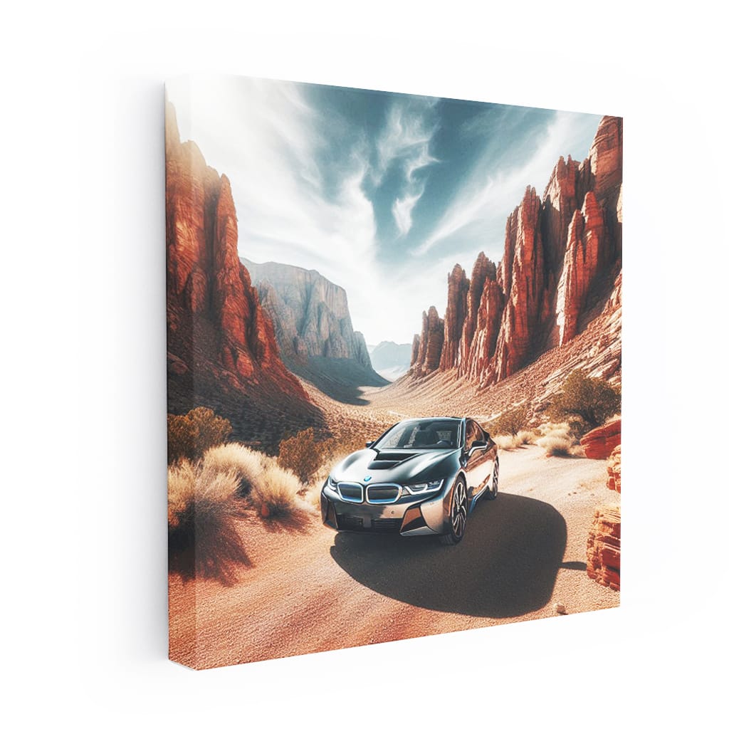 Bmw I8 Canyon Wall Art