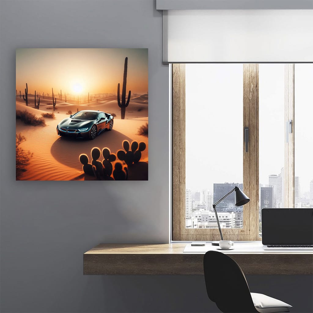 Bmw I8 Desert Wall Art