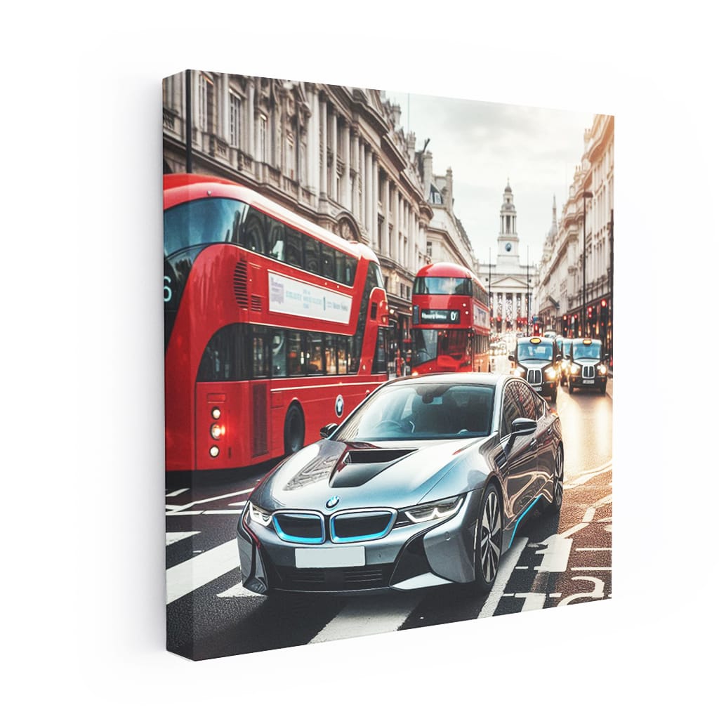 Bmw I8 Lond Wall Art