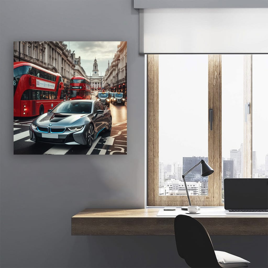 Bmw I8 Lond Wall Art