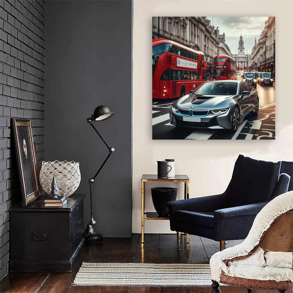 Bmw I8 Lond Wall Art