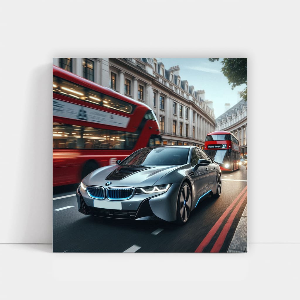 Bmw I8 London Wall Art