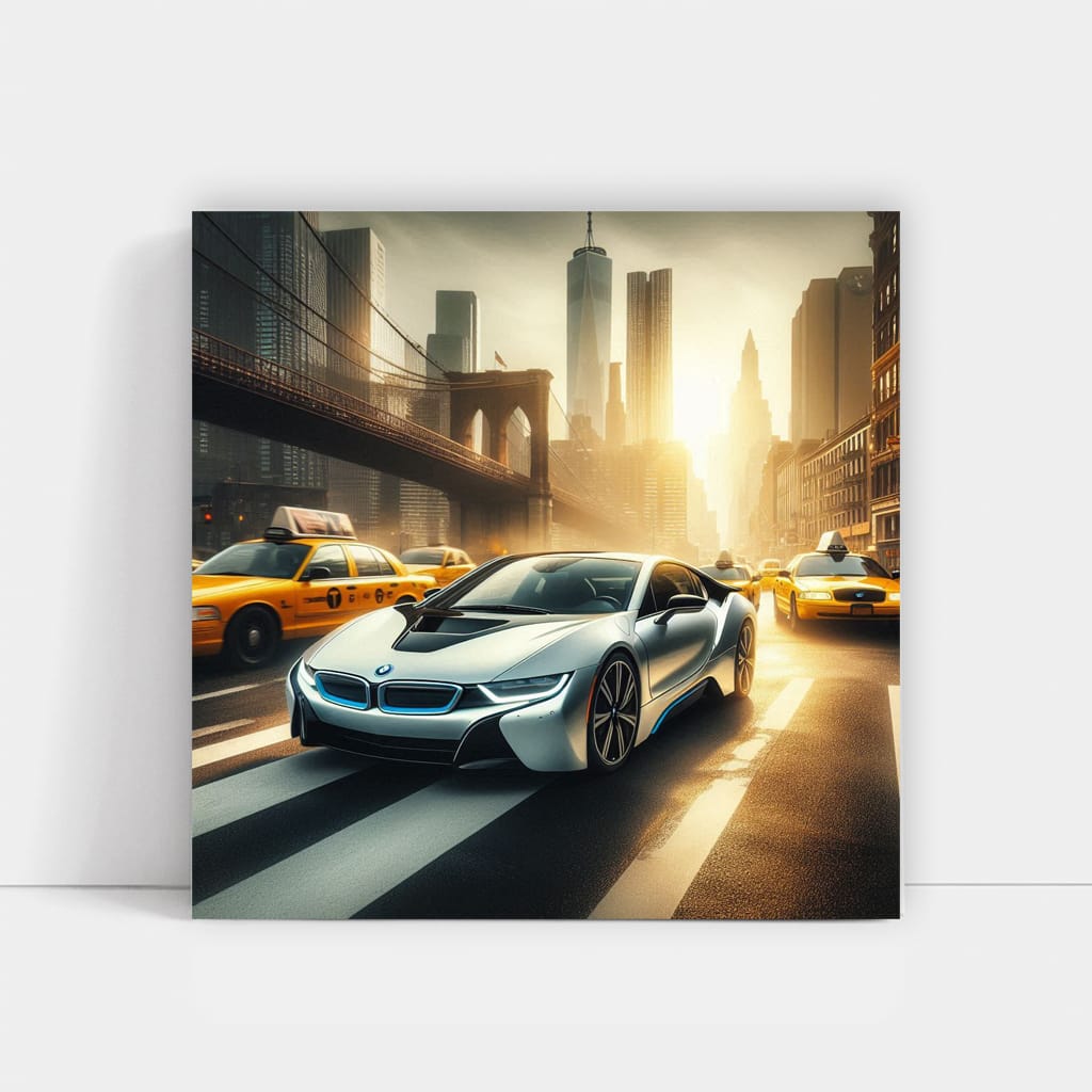 Bmw I8 New Yo Wall Art