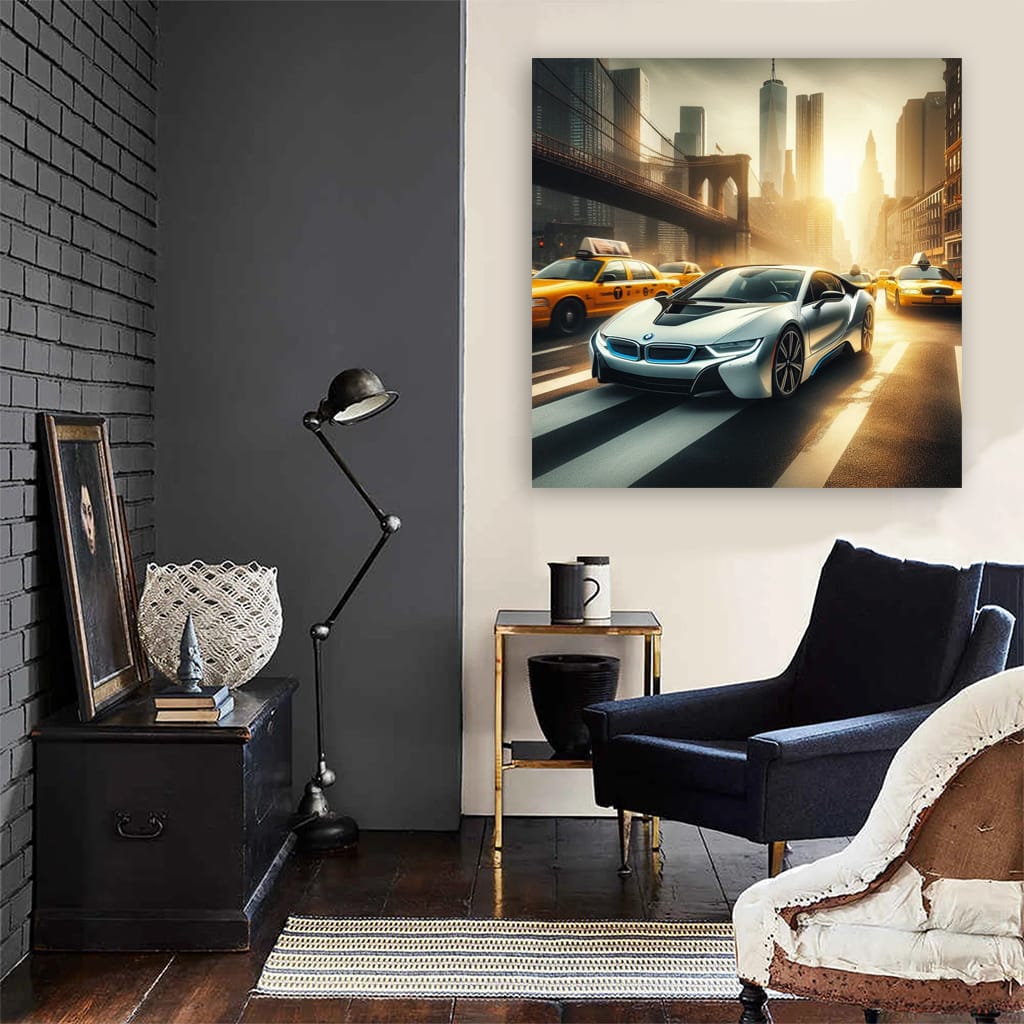 Bmw I8 New Yo Wall Art