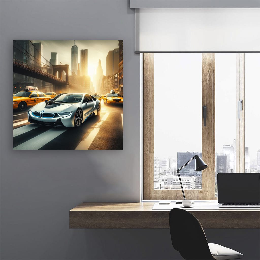 Bmw I8 New Yo Wall Art