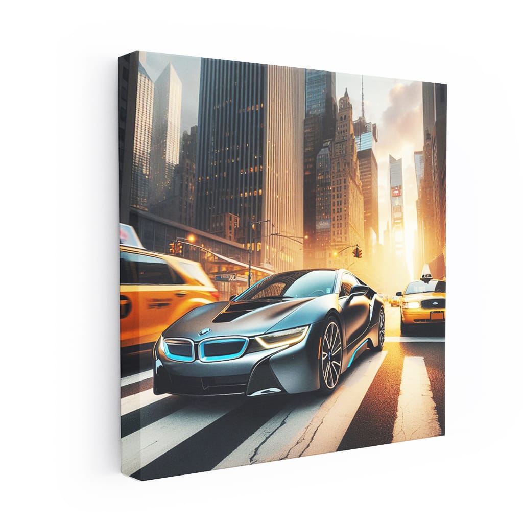 Bmw I8 New York Wall Art