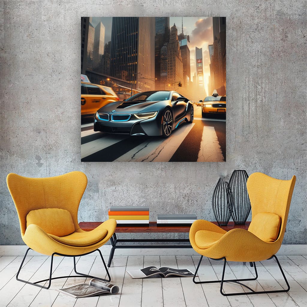 Bmw I8 New York Wall Art