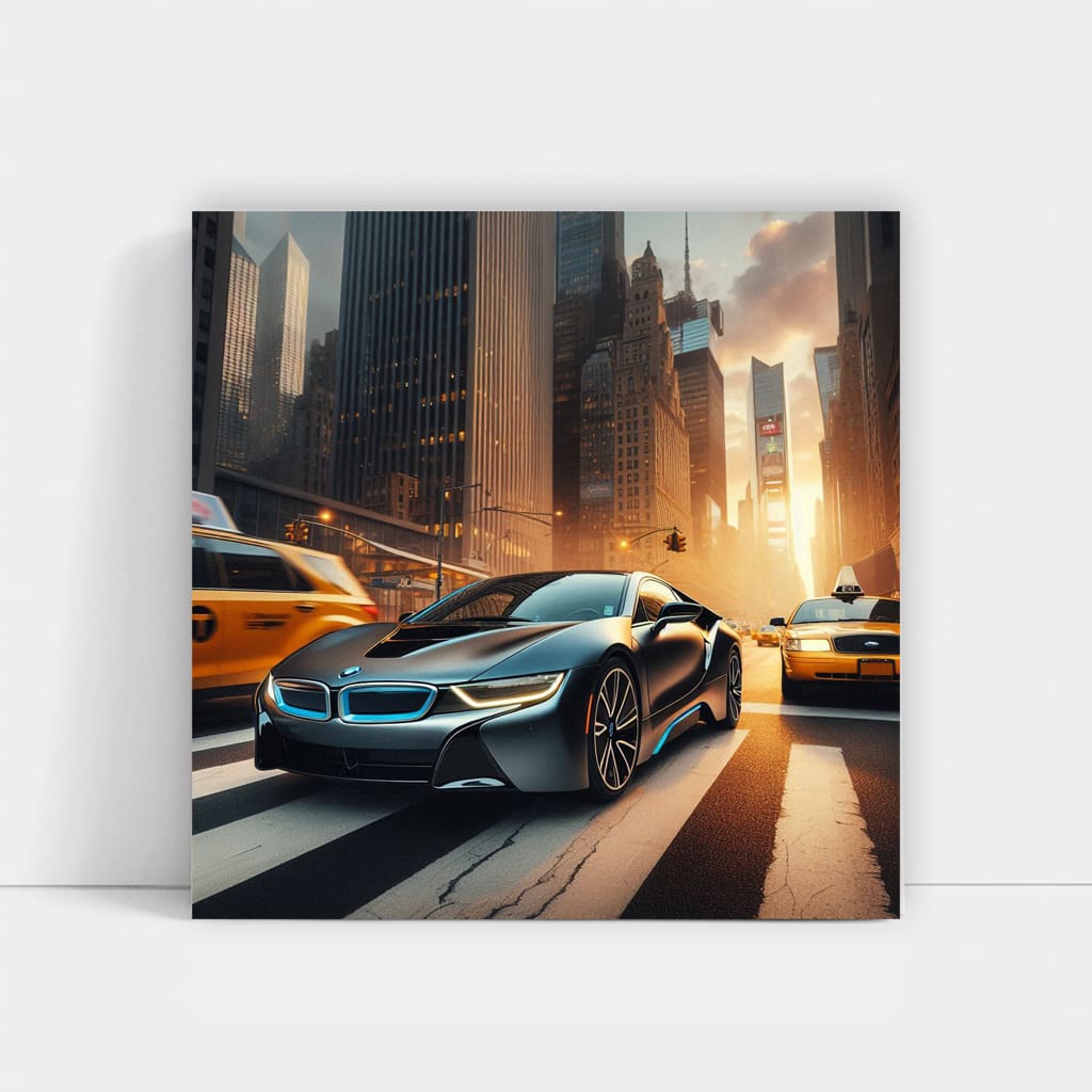 Bmw I8 New York Wall Art