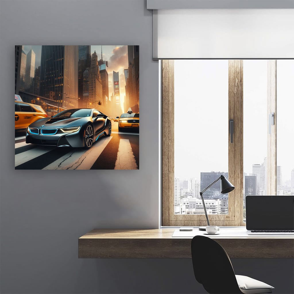 Bmw I8 New York Wall Art