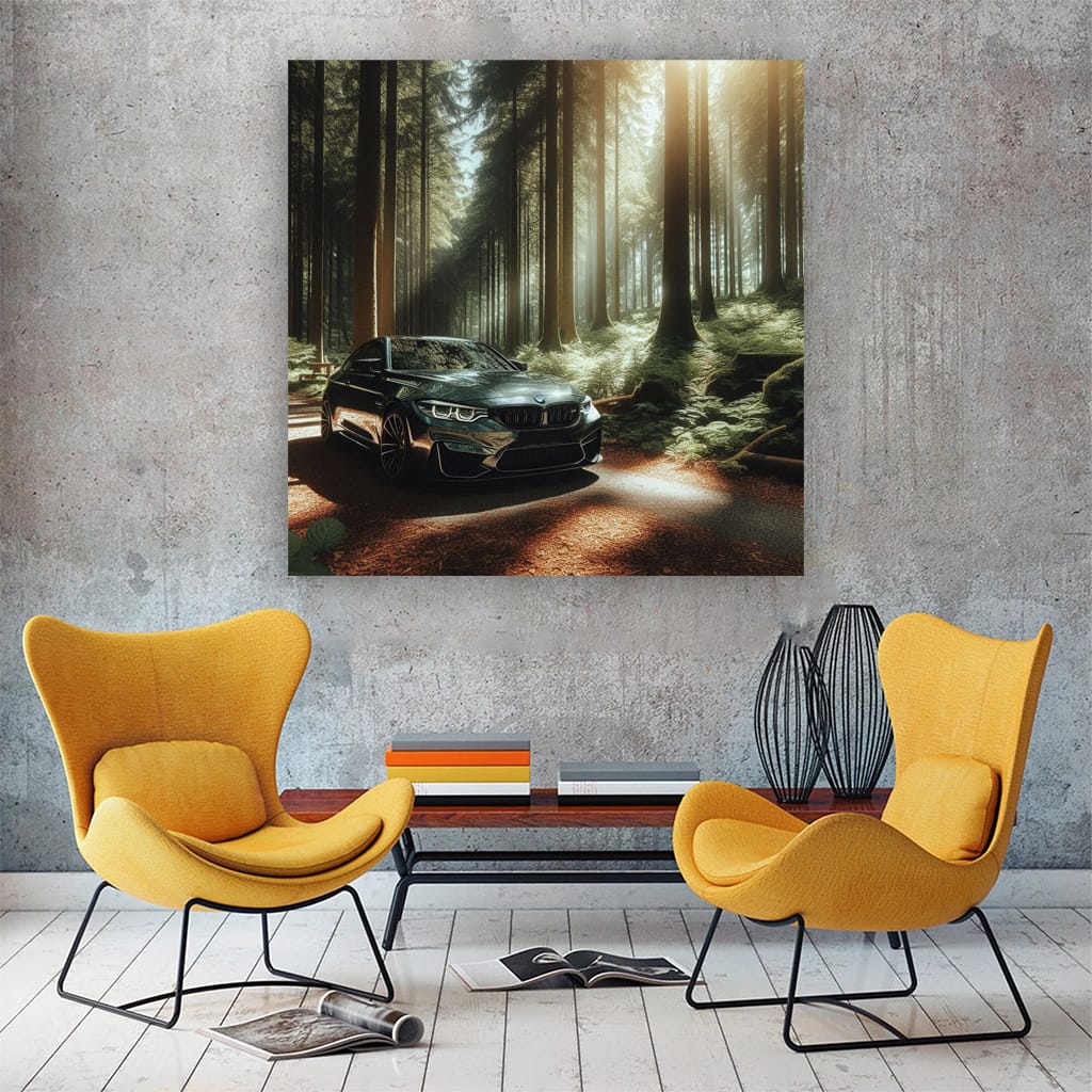 Bmw M2 Forest Wall Art