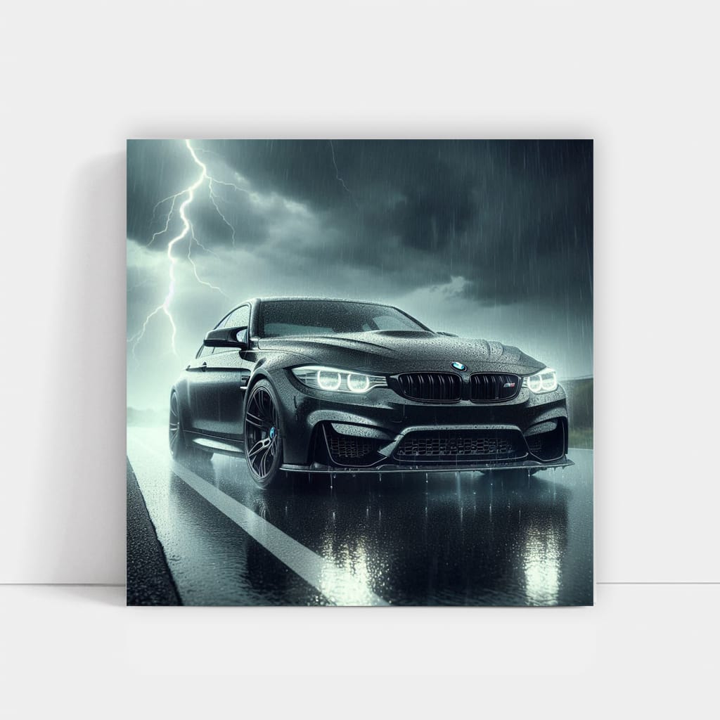 Bmw M3 Black Thundersto Wall Art