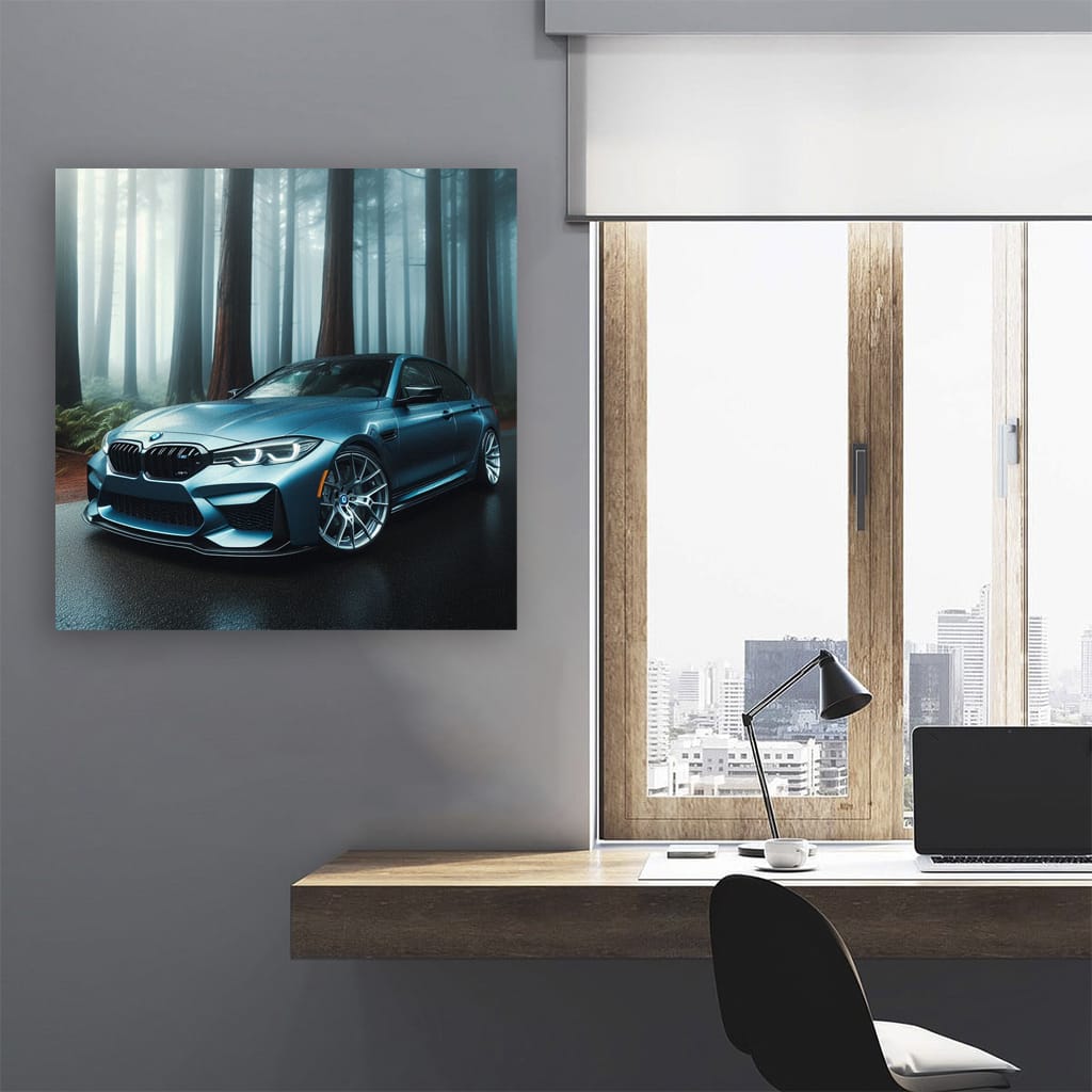 Bmw M3 Fog Wall Art