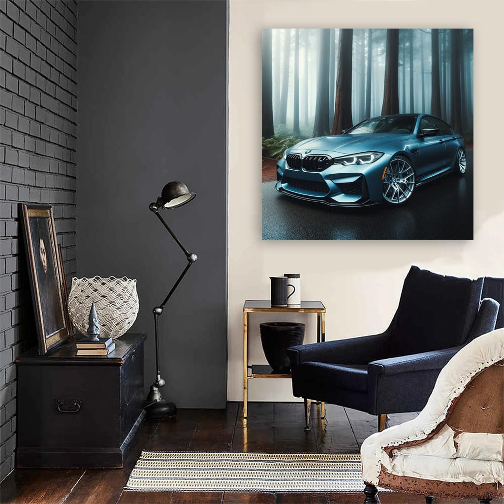 Bmw M3 Fog Wall Art