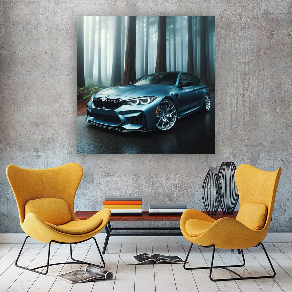 Bmw M3 Fog Wall Art