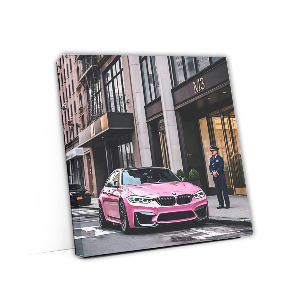 Vibrant Pink BMW M3 in NYC - Style Meets Performance