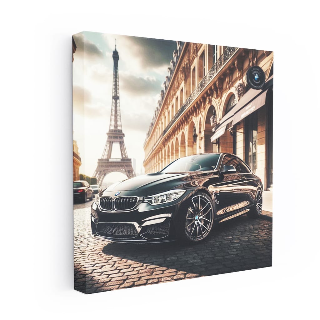 Bmw M4 Black Paris Wall Art