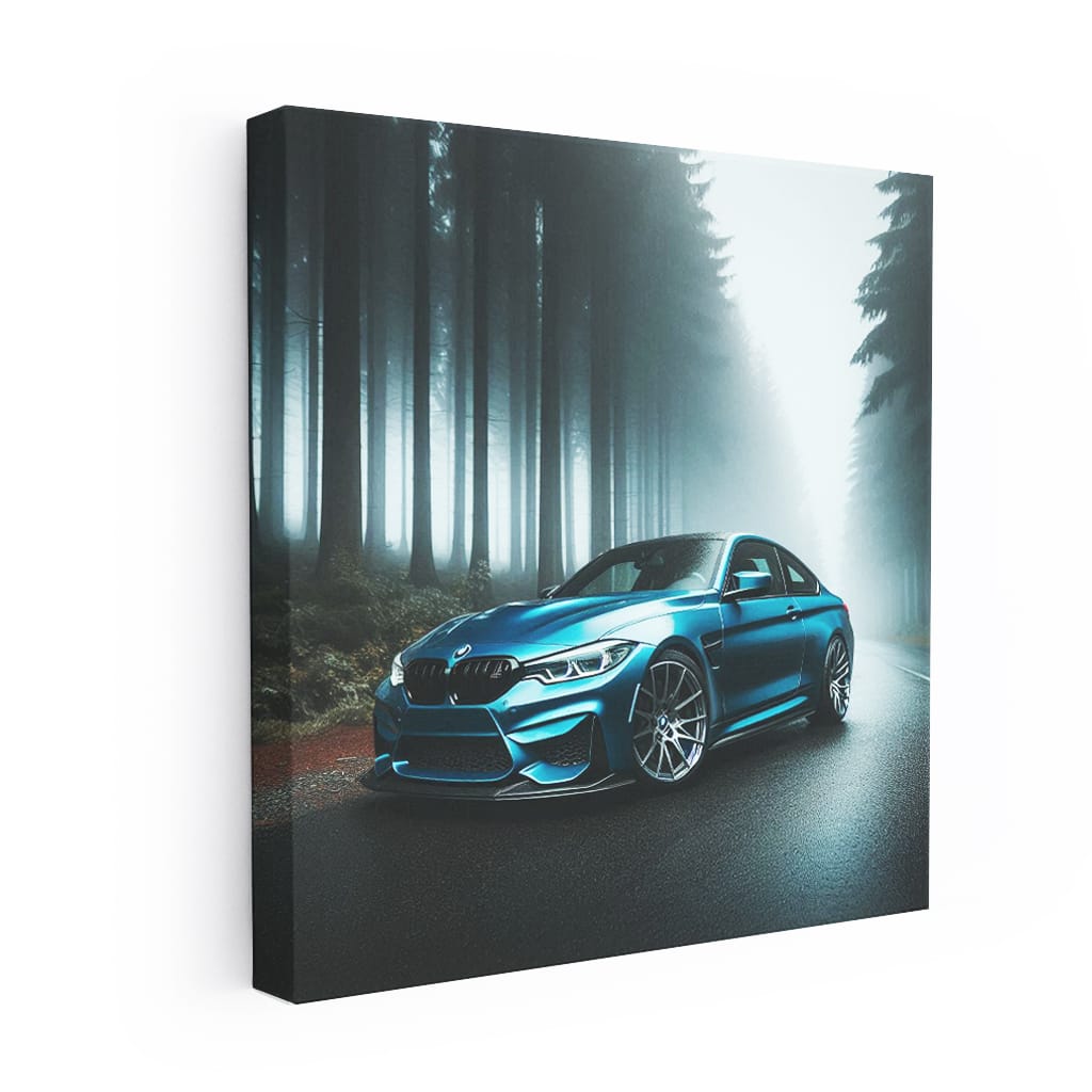 Bmw M4 Blue F Wall Art