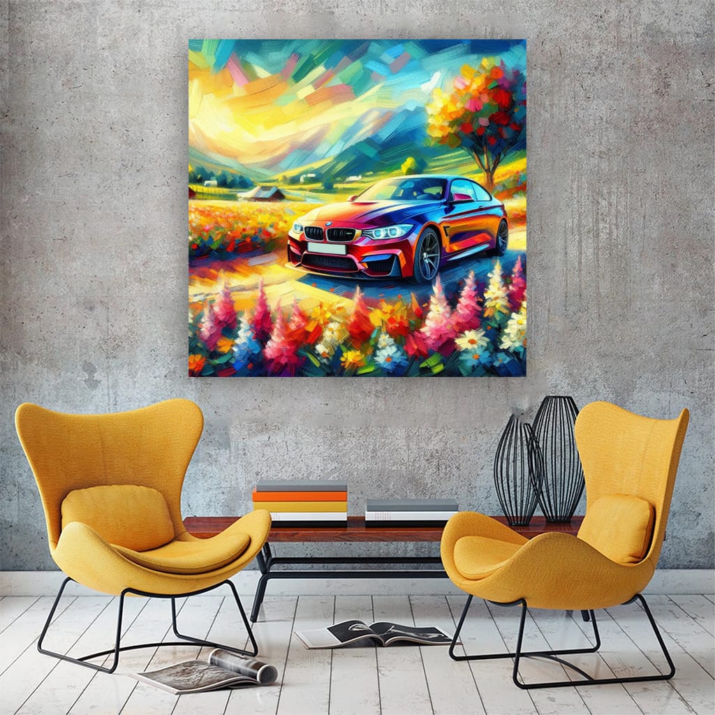 Bmw M4 F80 Impressionism Wall Art