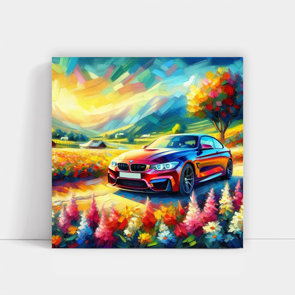 Bmw M4 F80 Impressionism Wall Art