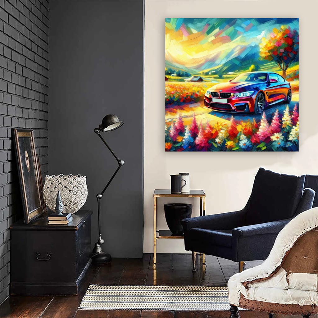 Bmw M4 F80 Impressionism Wall Art