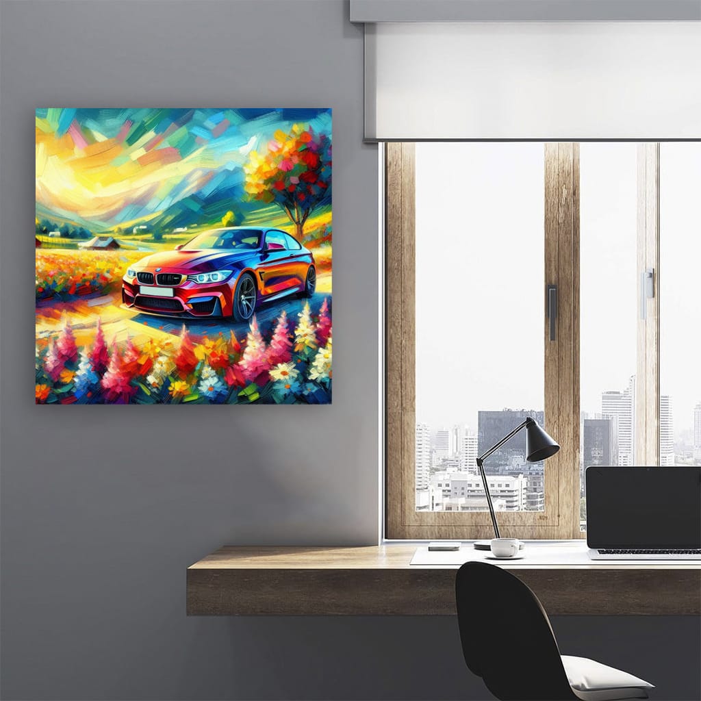 Bmw M4 F80 Impressionism Wall Art