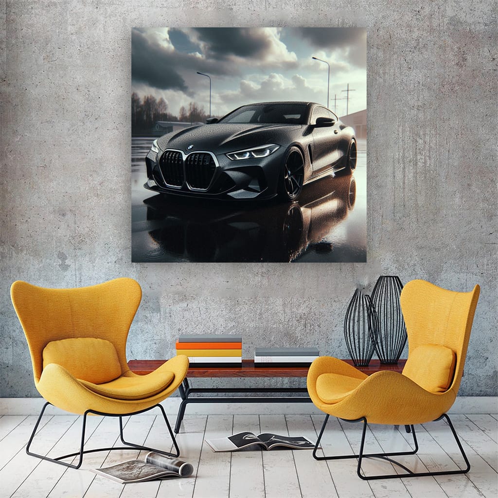 Bmw M4 Future Cloudy Weath Wall Art