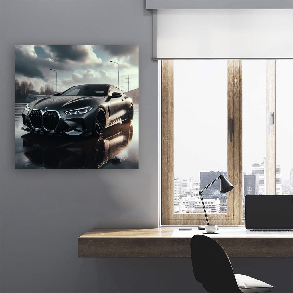 Bmw M4 Future Cloudy Weath Wall Art