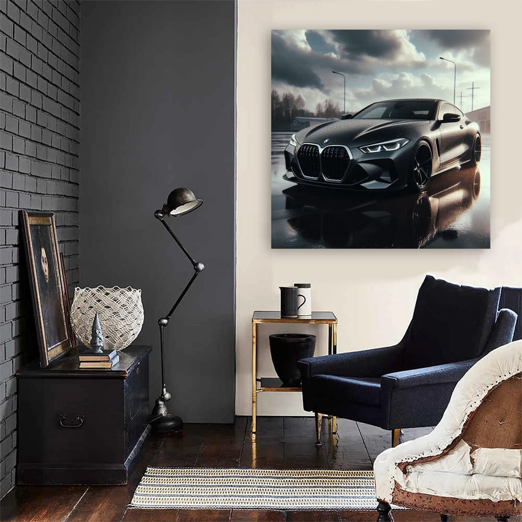 Bmw M4 Future Cloudy Weath Wall Art