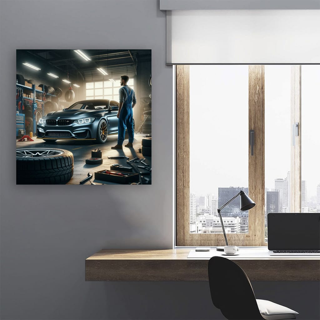 Bmw M4 Garage Wall Art