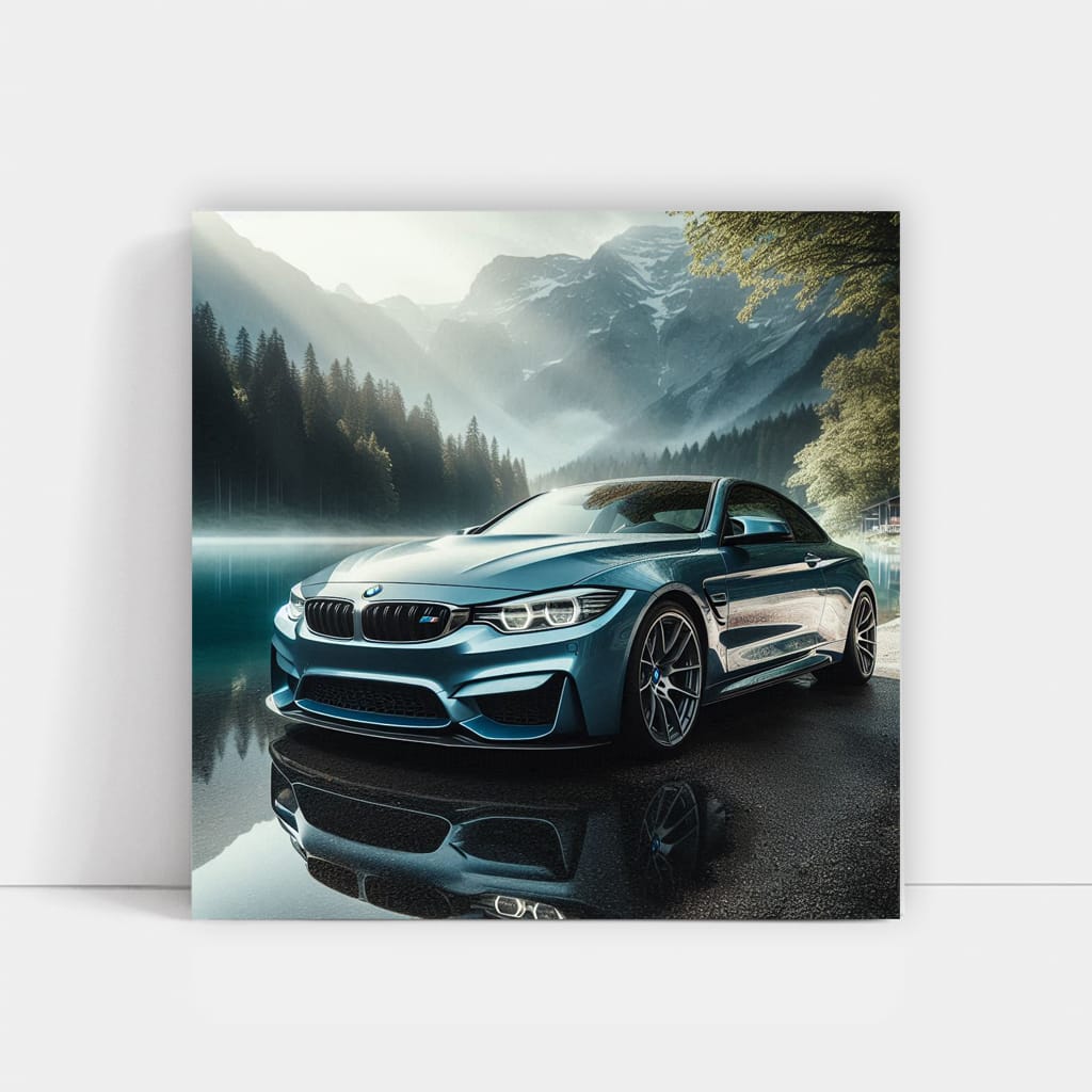 Bmw M4 Lake Wall Art