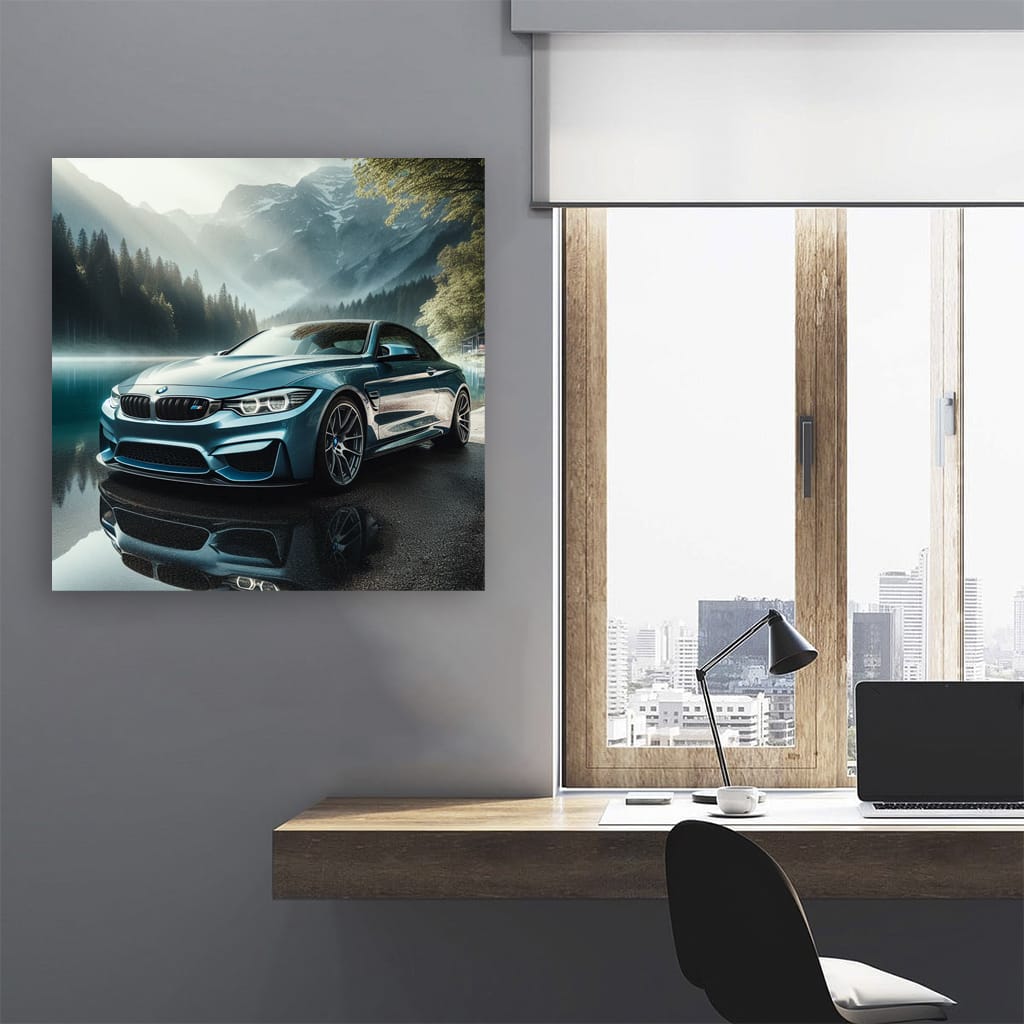 Bmw M4 Lake Wall Art