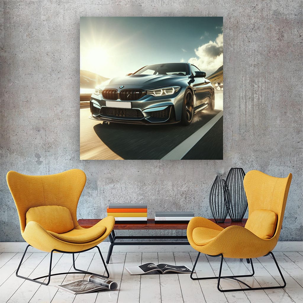 Bmw M4 Sunny Weather Wall Art