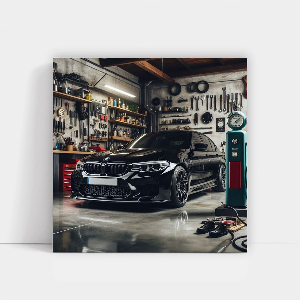 BMW M5 in Garage - Ultimate Performance and Style